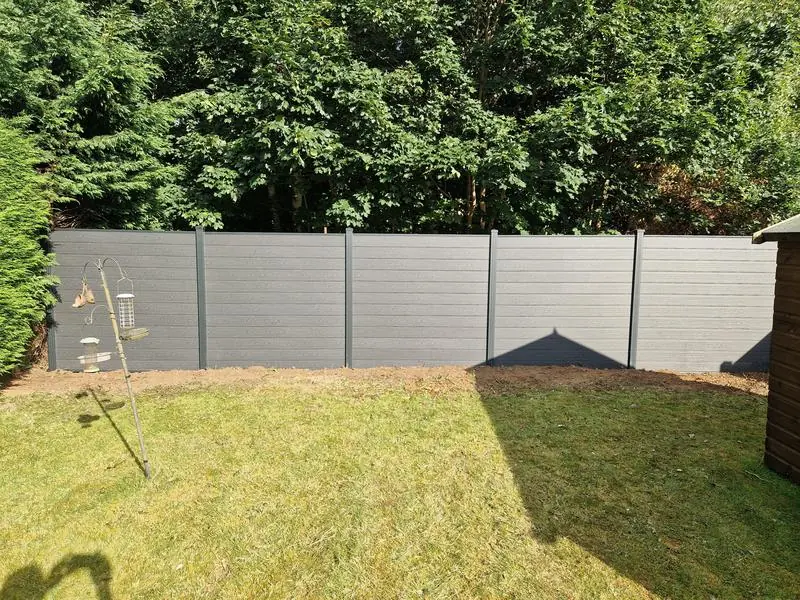 Composite fence, from Kenny's TrustATrader review